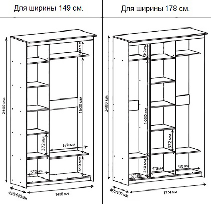 Элитные шкафы-купе: на заказ в Москве.